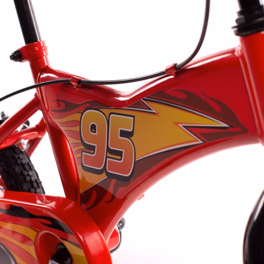 Laste jalgratas HUFFY Disney Cars 14″, punane, abirataste ja käsipiduriga - 3