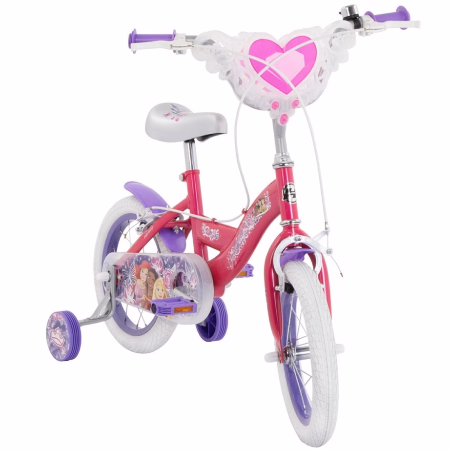 Lastejalgratas HUFFY Disney PRINCESS 14″, 4–6 a, 100–110 cm, 1 käik - 2