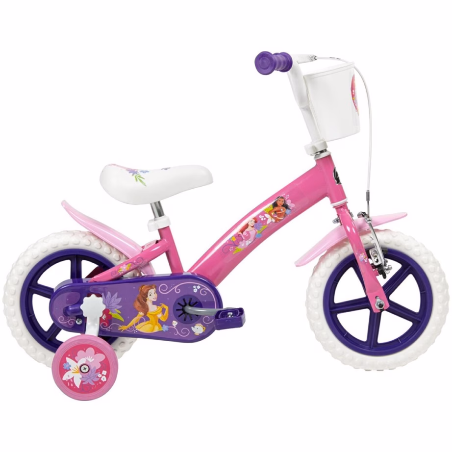Lastejalgratas HUFFY Disney PRINCESS 12″, küljeabirattad ja korviga (22414W) - 3