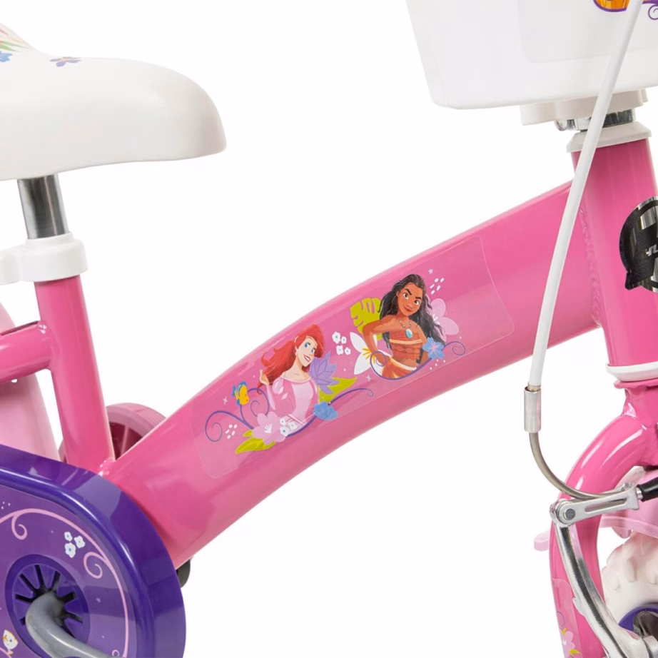 Lastejalgratas HUFFY Disney PRINCESS 12″, küljeabirattad ja korviga (22414W) - 6