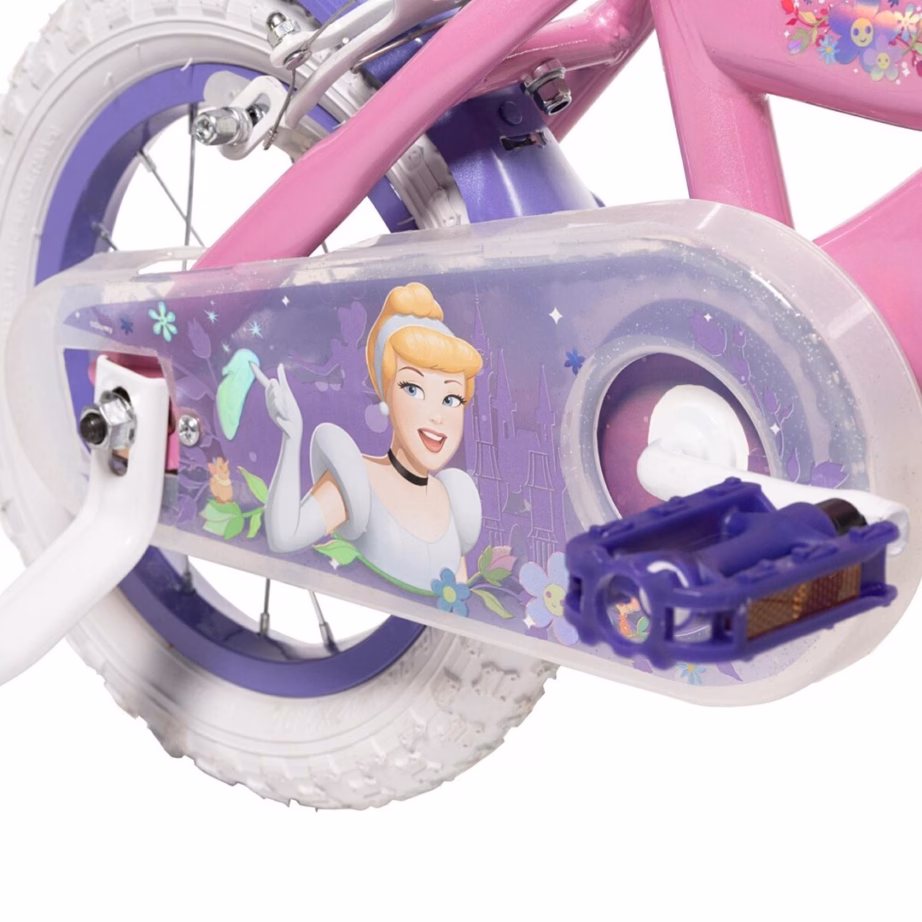 Lastejalgratas HUFFY Disney PRINCESS 12″ 22494W, 4 ratast, valge/lilla - 6