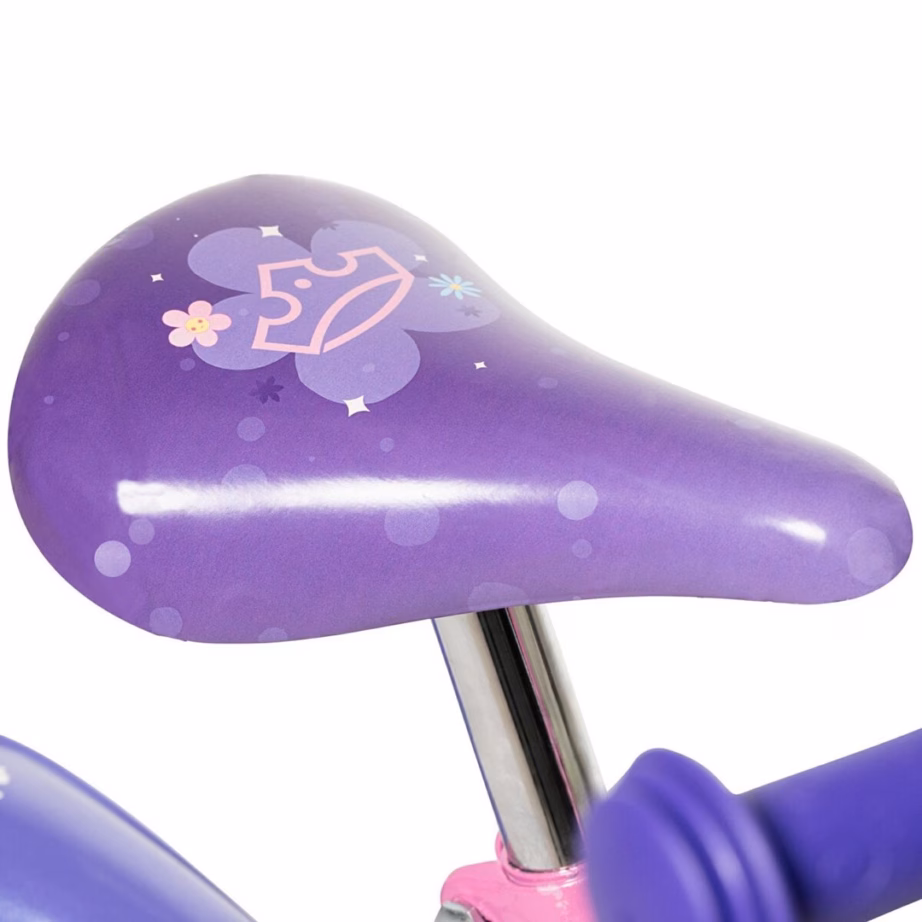 Lastejalgratas HUFFY Disney PRINCESS 12″ 22494W, 4 ratast, valge/lilla - 7