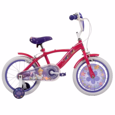 Lastejalgratas HUFFY Disney PRINCESS 16", abirataste ja käsipiduriga