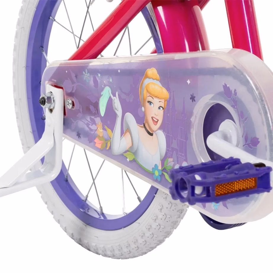 Lastejalgratas HUFFY Disney PRINCESS 16″, abirataste ja käsipiduriga - 5