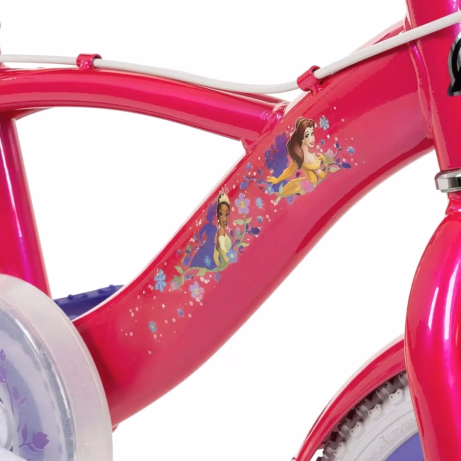 Lastejalgratas HUFFY Disney PRINCESS 16″, abirataste ja käsipiduriga - 7