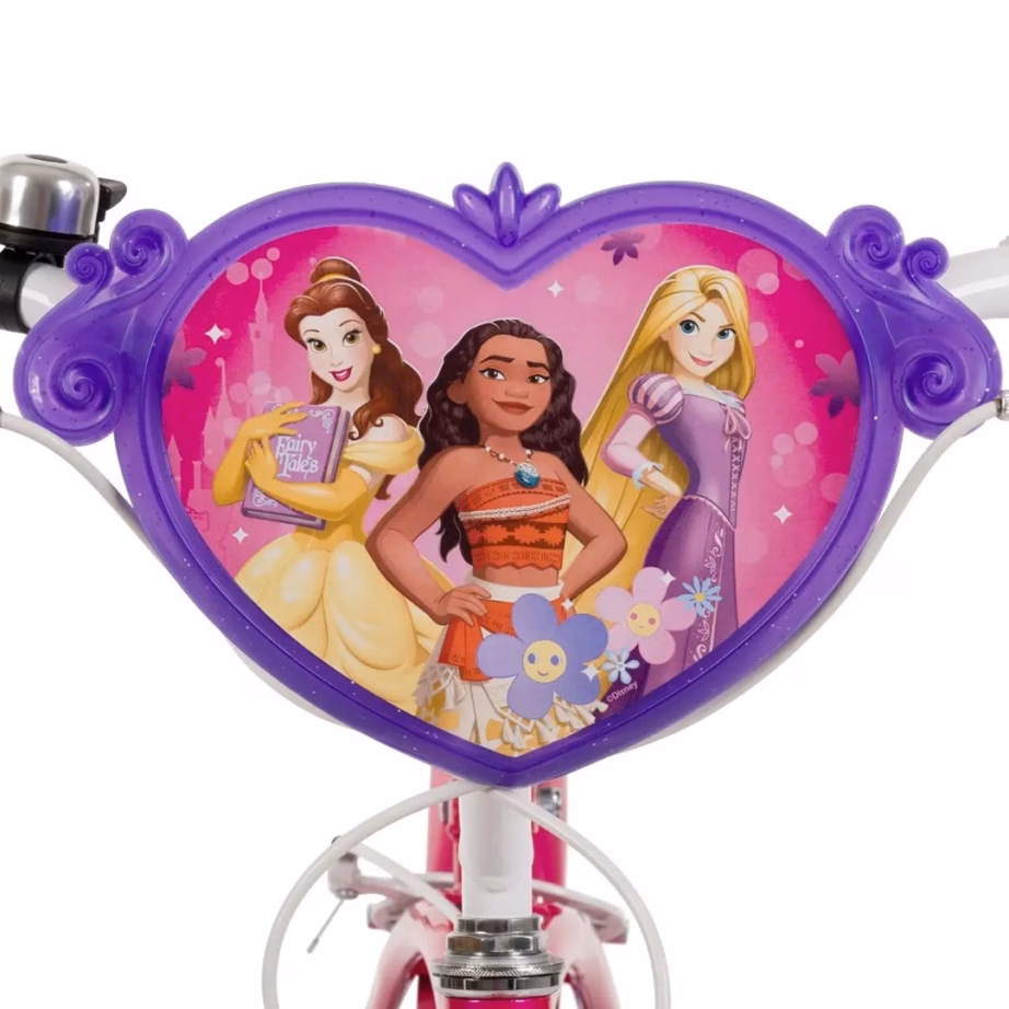 Lastejalgratas HUFFY Disney PRINCESS 16″, abirataste ja käsipiduriga - 8