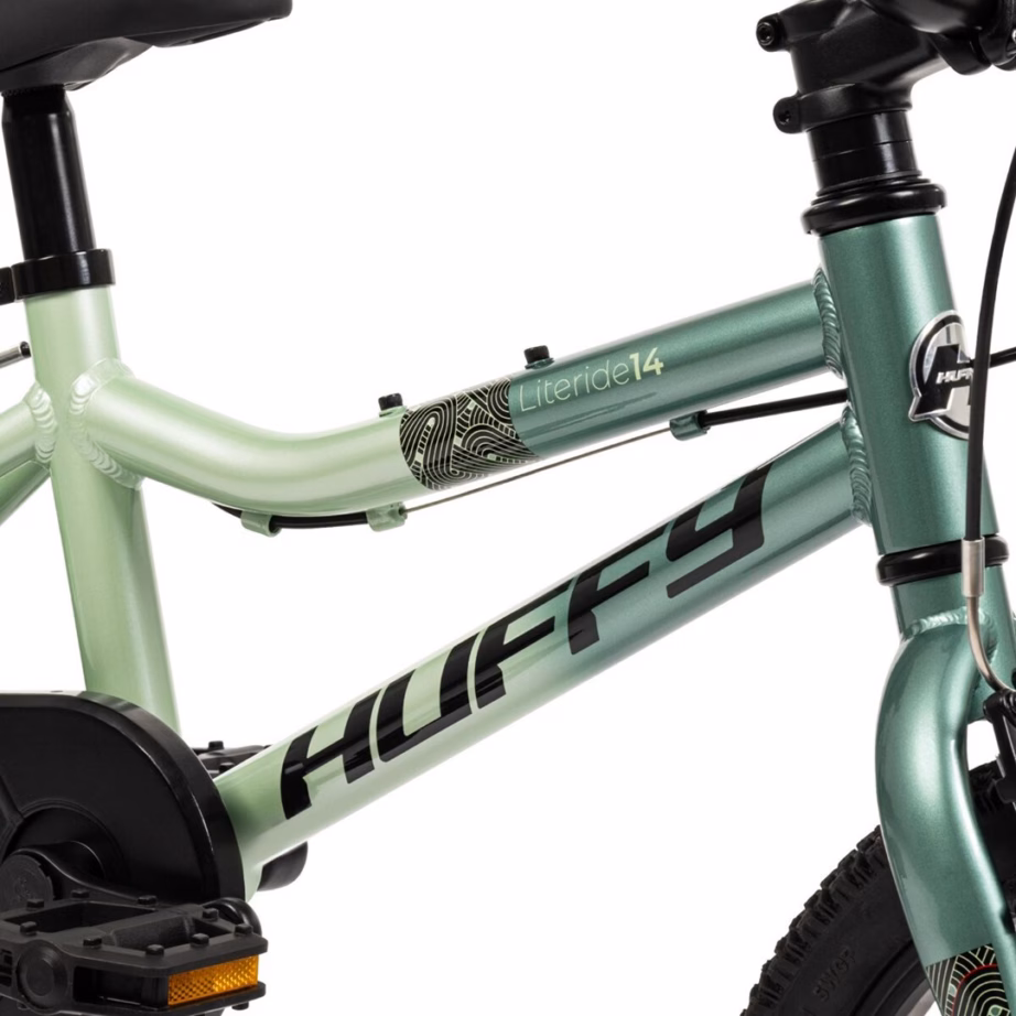 Lasteratas HUFFY Literide Alu 14″, roheline, 1 käik, abirattad (24205W) - 6
