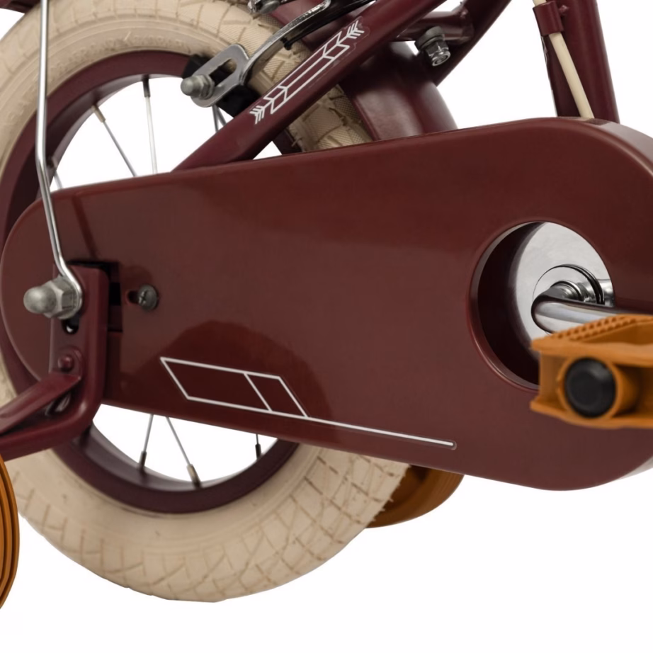 Lastejalgratas HUFFY Vintage, 12″, bordoopunane, abirataste ja porilaudadega - 2