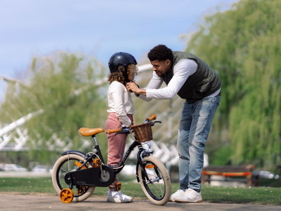 Lastejalgratas HUFFY Vintage, 16″ (41 cm), must, abirattad, porilauad ja ketikaitse - 6