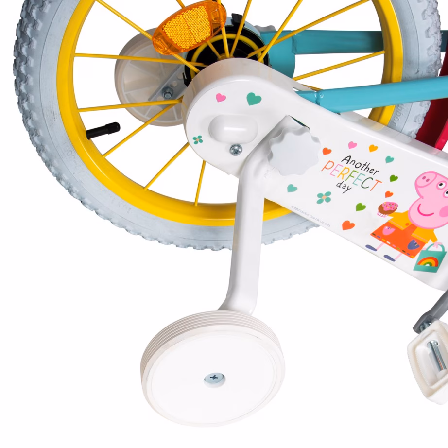 Laste jalgratas TOIMSA TOI1698 Peppa Pig, 16″, rohelne, abirattad ja korv - 6