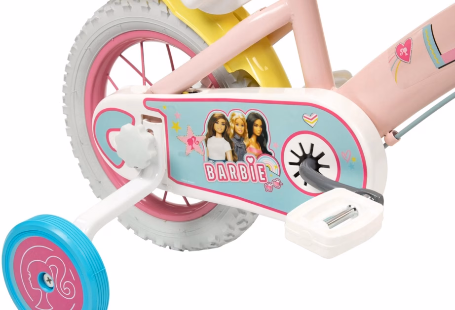 Laste jalgratas TOIMSA Barbie 1265, 12″, abirattad, korv ja nukutool - 6