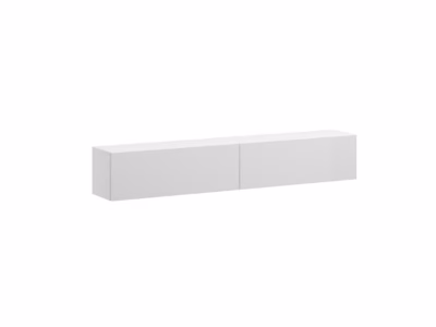TV-alus Cama MEBLE VIGO 180, 180 cm, valge/valge läige, PUSH-CLICK