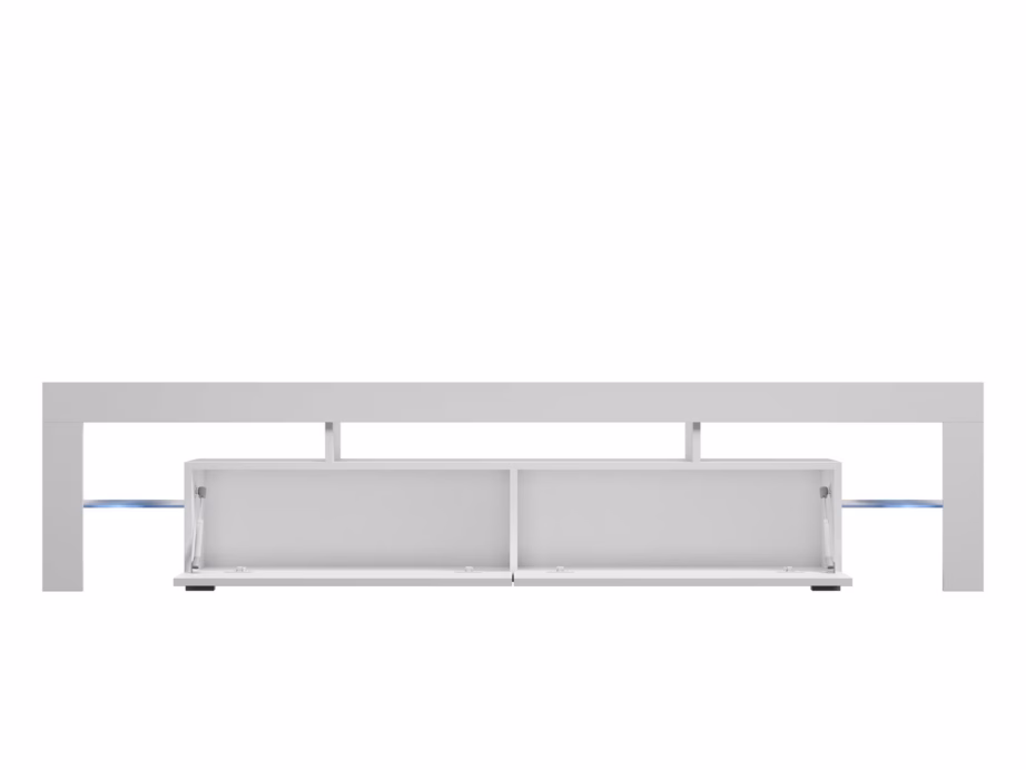 TV-alus Cama MEBLE TORO 200, hall matt pealispind ja valge läikiv uks, 200 cm - 3