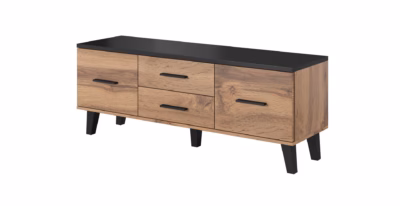 TV-alus Cama MEBLE LOTTA, 140 × 40 × 53 cm, Wotan tamm ja mattmust