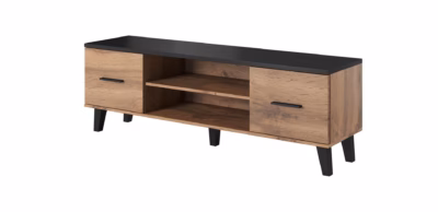 TV-alus Cama MEBLE LOTTA 160 2D2K, Wotani tamm ja matt must
