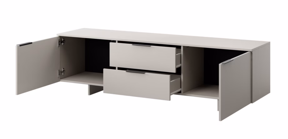 TV-alus Cama MEBLE ALMA, 180 × 41,5 × 55 cm, 2 ust ja 2 sahtlit, kašmiir - 3