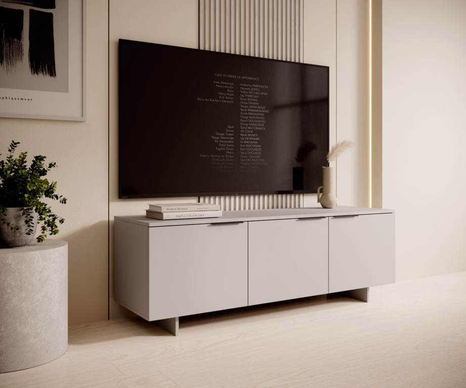 TV-alus Cama MEBLE ALMA, 150 × 41,5 × 55 cm, 3 uksega, kašmiir - 4