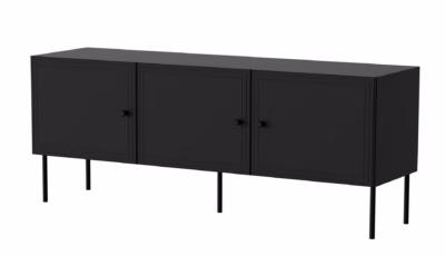 TV-alus Cama MEBLE PALAZZO BIS, 151 × 40 × 60 cm, must matt