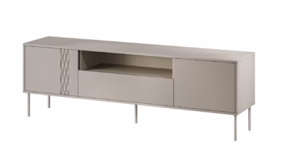 TV-alus Cama MEBLE TRESSE, 180 × 40 × 54,5 cm, kašmiirtoon matt, push-to-open