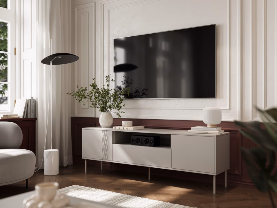 TV-alus Cama MEBLE TRESSE, 180 × 40 × 54,5 cm, kašmiirtoon matt, push-to-open - 3