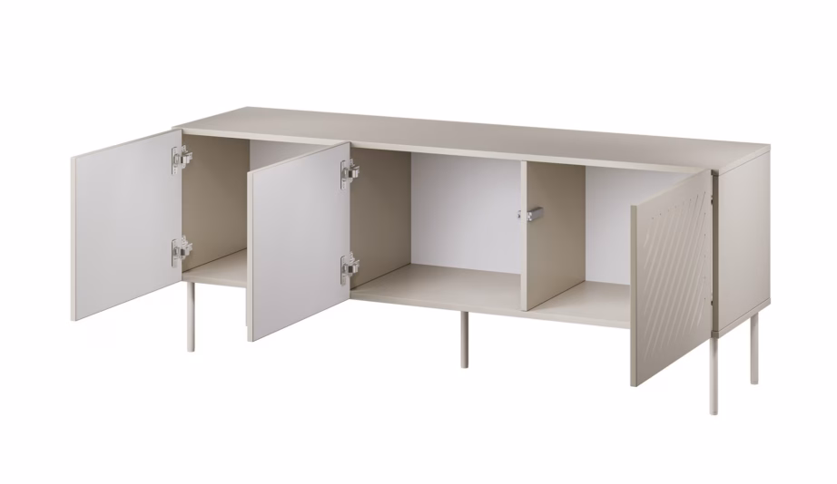 TV-alus Cama MEBLE SIENA, 150,5 × 40 × 60 cm, kašmiir matt, 3 ust - 2