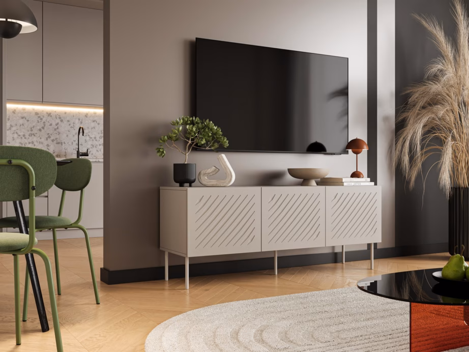 TV-alus Cama MEBLE SIENA, 150,5 × 40 × 60 cm, kašmiir matt, 3 ust - 3