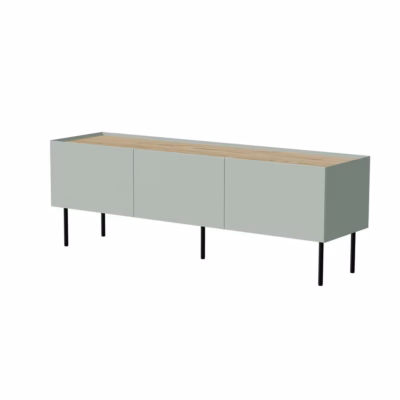 TV-alus Cama MEBLE FELLINI, 150 × 40 × 52 cm, oliiviroheline ja tamme tooni pealispind