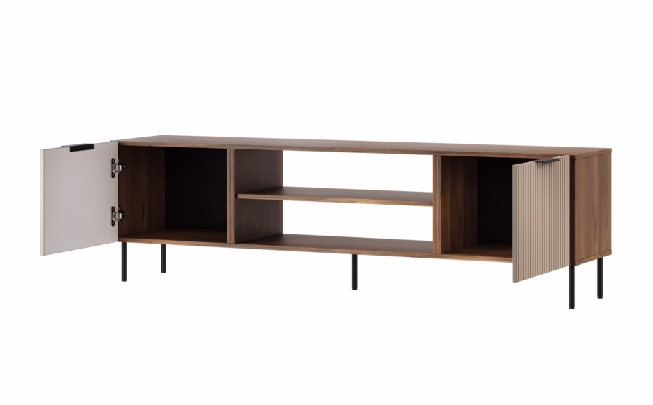 TV-alus Cama MEBLE ALMERA, 180,5 × 42 × 52,5 cm, pähkel/kašmiir - 2