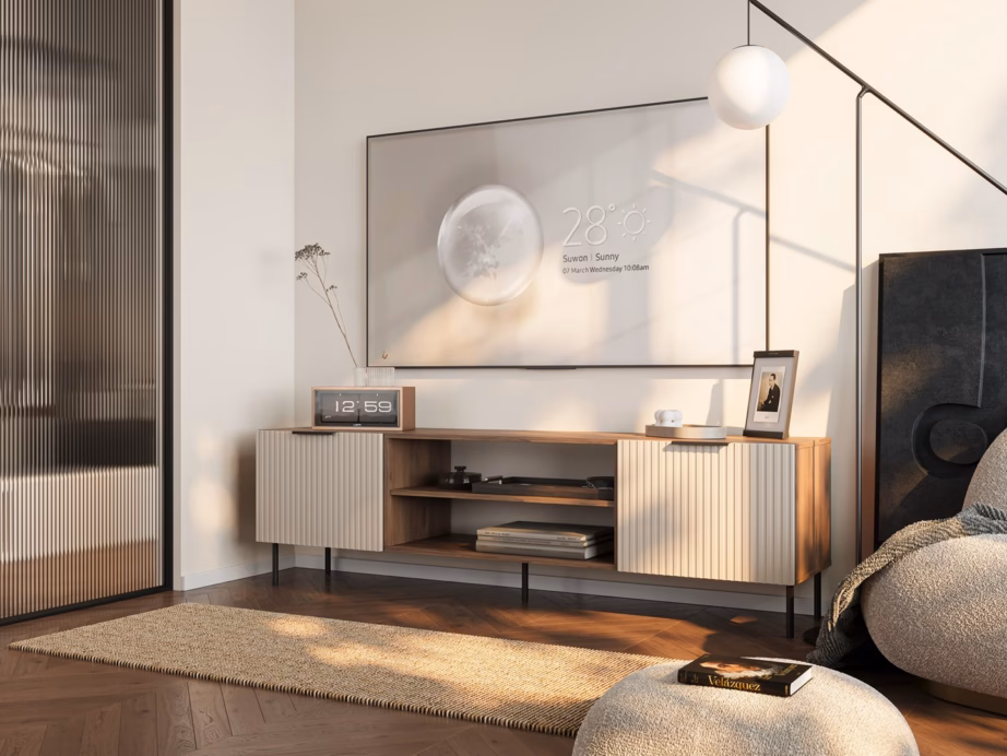 TV-alus Cama MEBLE ALMERA, 180,5 × 42 × 52,5 cm, pähkel/kašmiir - 3