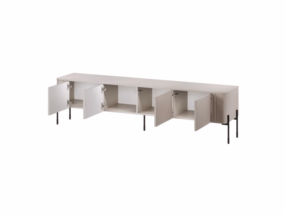TV-alus Cama MEBLE VERA, 190 × 40 × 50 cm, kašmiir matt, PUSH TO OPEN, FELLINI - 2