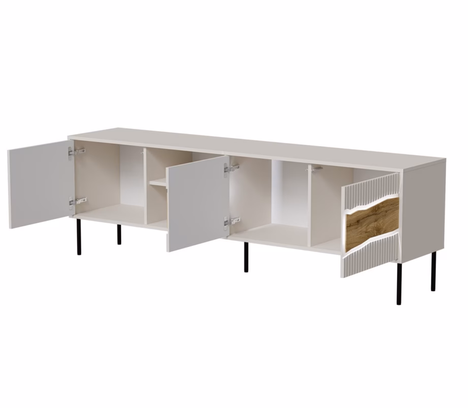 TV-alus Cama MEBLE INSERTO 3D1W, 195 × 40 × 62 cm, LED-valgustus, Fellini - 3