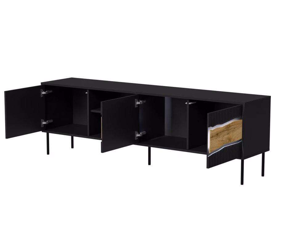 TV-alus Cama MEBLE INSERTO 3D1W, 190 × 40 × 61,5 cm, LED-valgustus, Fellini - 3
