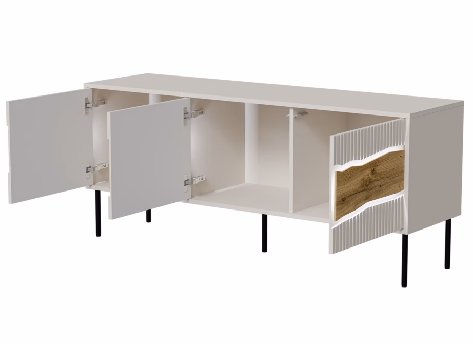 TV-alus Cama MEBLE INSERTO 3D, LED-valgustus, 3 ust, kašmiir/Wotani tamm, Fellini - 3