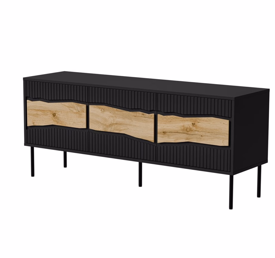 TV-alus Cama MEBLE INSERTO 3D FELLINI, 143,5 × 40 × 61,5 cm, LED-valgustus - 2