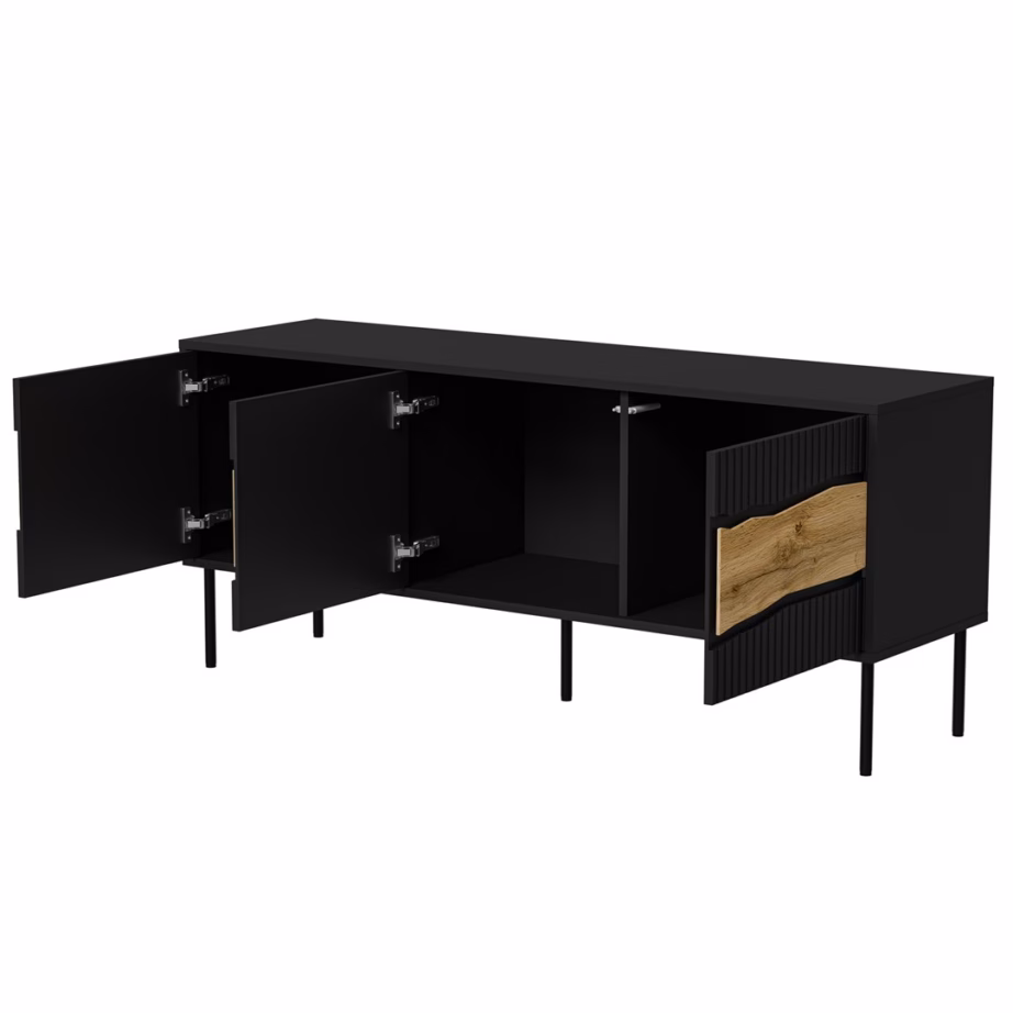 TV-alus Cama MEBLE INSERTO 3D FELLINI, 143,5 × 40 × 61,5 cm, LED-valgustus - 4
