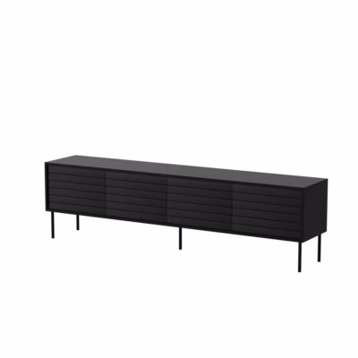TV-alus Cama MEBLE CORTINA 4D, 4 ust, push-to-open, matt must