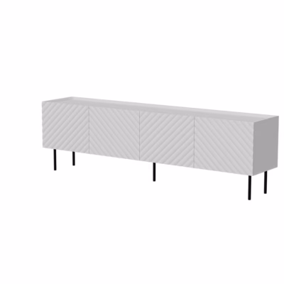 TV-alus Cama MEBLE LUCCA 4D, valge, 4 uksega, FELLINI kollektsioon