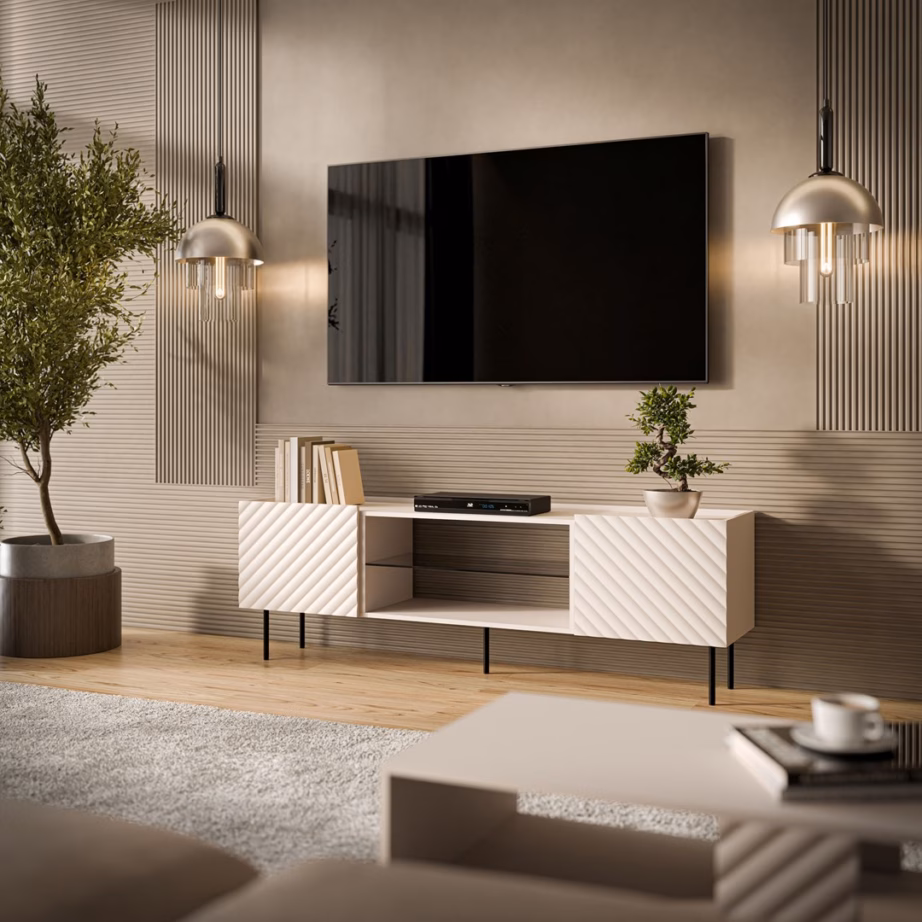 TV-alus Cama MEBLE Lucca, 180 × 40 × 59 cm, kašmiir, kollektsioon FELLINI - 3