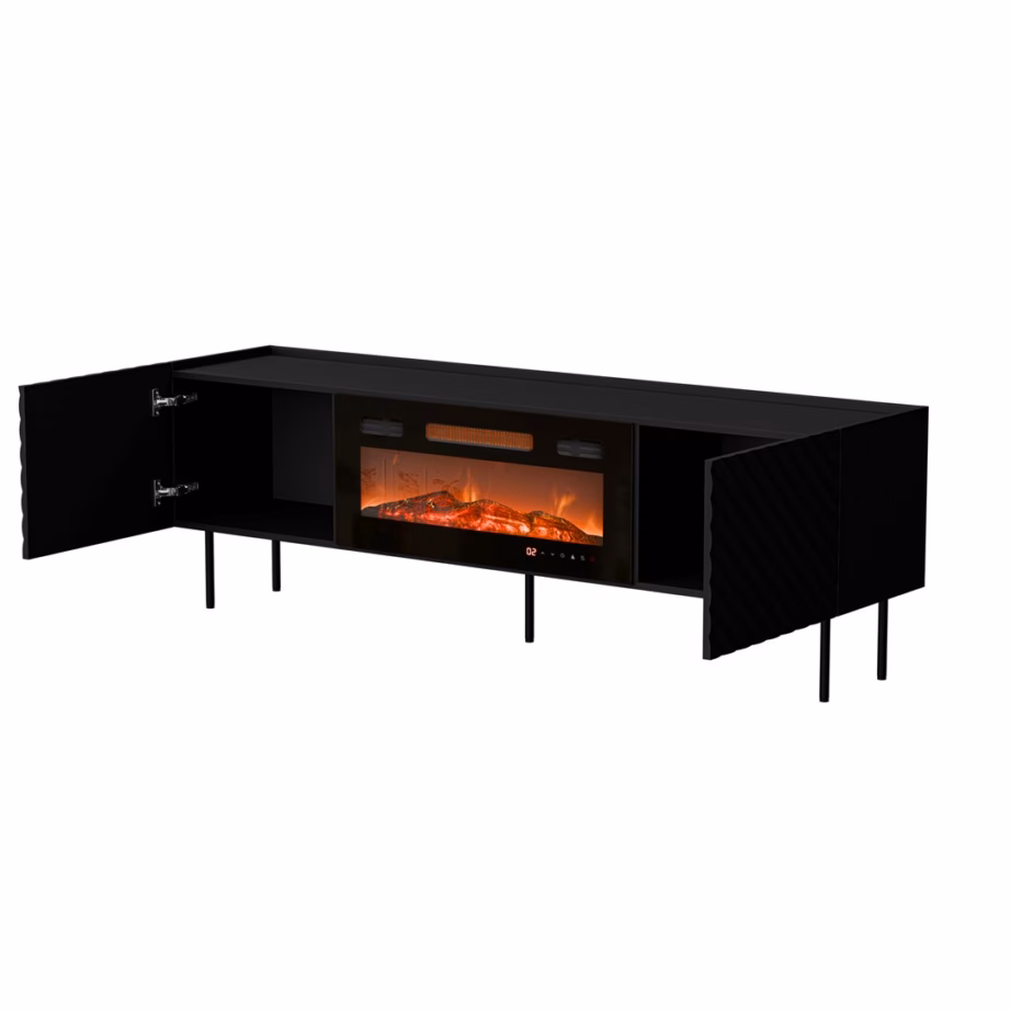 TV-alus Cama MEBLE LUCCA, 180 × 40 × 59 cm, must, kaminaga, FELLINI - 4