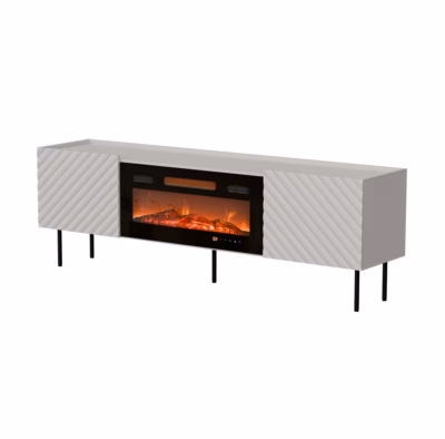 TV-alus Cama MEBLE LUCCA FELLINI, 180 × 40 × 59 cm, kašmiir, kaminamooduliga