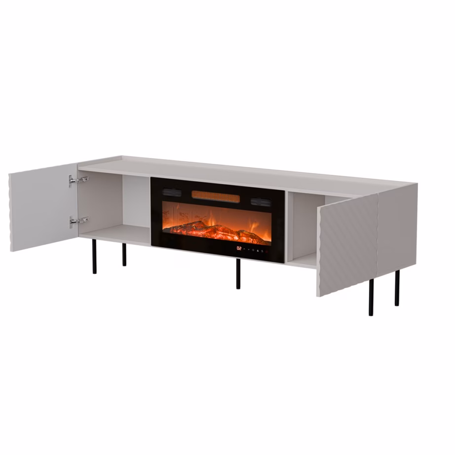 TV-alus Cama MEBLE LUCCA FELLINI, 180 × 40 × 59 cm, kašmiir, kaminamooduliga - 3