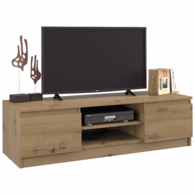 TV-alus TOP E SHOP RTV120 ARTISAN, tamm, 2 ukse ja 2 riiuliga, 120 cm