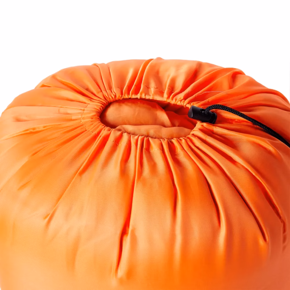 Täiskasvanute magamiskott matkamiseks, oranž-must, 3–4 hooaega, 0–10 °C, 220 x 83 cm - 3