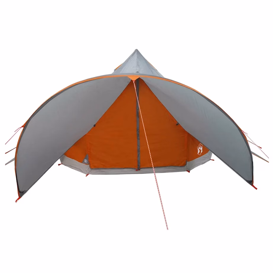 Teepee pere telk 7 inimesele, hall ja oranž, 600 x 600 x 347 cm - 5