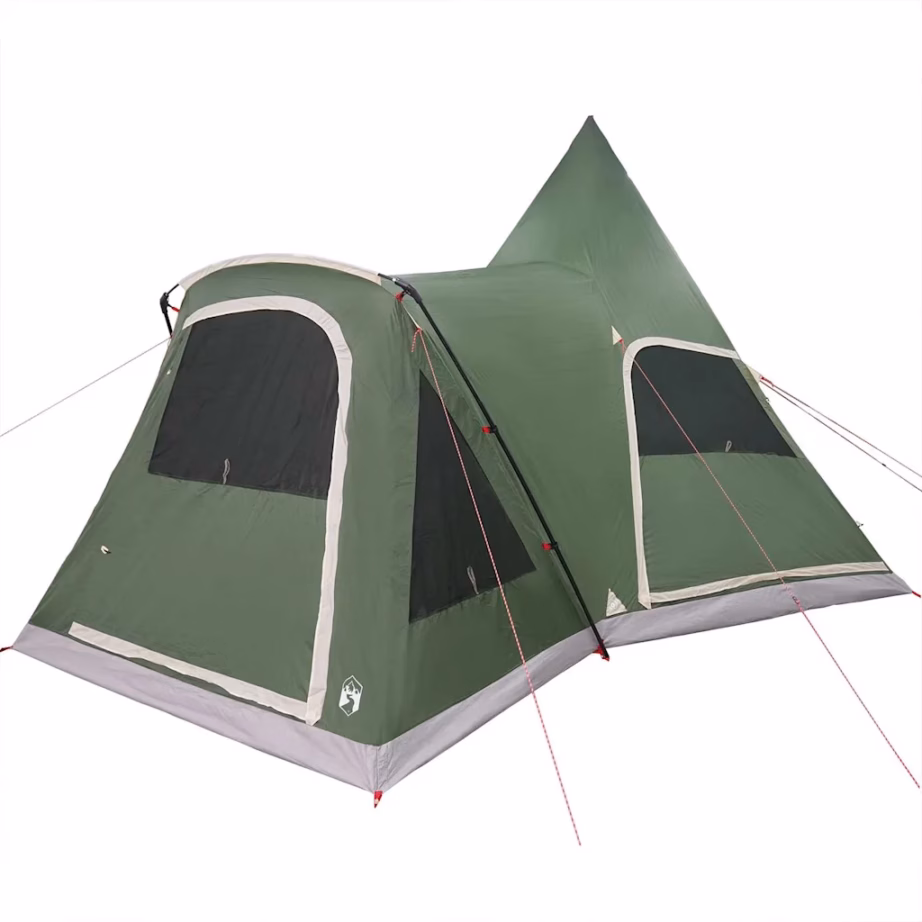 Teepee peretelk 5 inimesele, roheline, 545 x 450 x 295 cm - 4