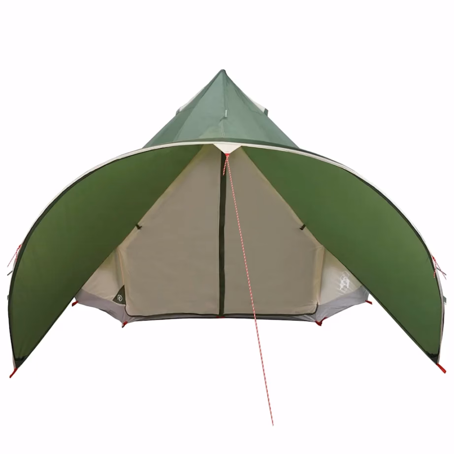 Teepee peretelk 5 inimesele, veekindel, roheline-hall, 415 x 415 x 247 cm - 5