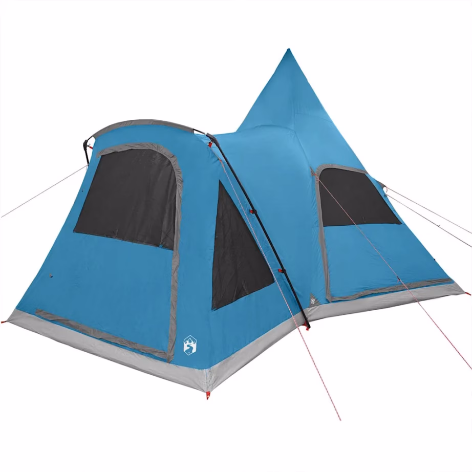 Teepee peretelk 5-le, sinine, vettpidav ja UV-kaitsega 185T polüester, 545 x 450 x 295 cm - 4