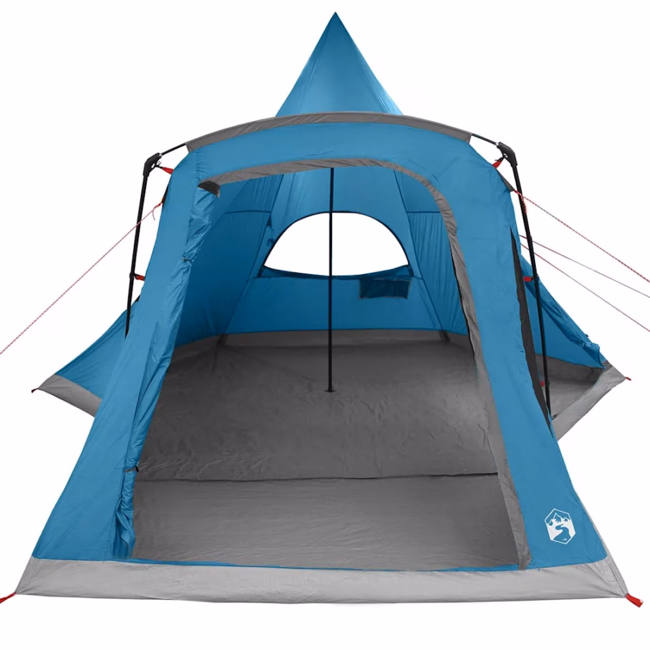 Teepee peretelk 5-le, sinine, vettpidav ja UV-kaitsega 185T polüester, 545 x 450 x 295 cm - 5