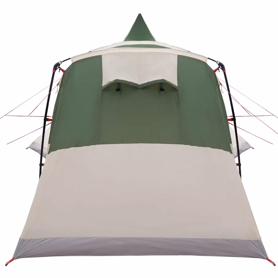 Teepee-stiilis peretelk 8 inimesele eesvarikatusega, roheline, 720 x 465 x 295 cm - 8