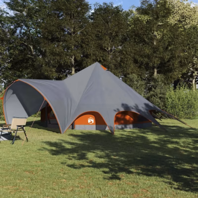 Teepee peretelk 9-le, veekindel, hall ja oranž, 502 x 502 x 297 cm